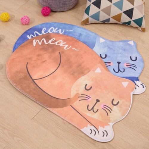 1pcs 3D Sleeping Cat Floor Mats Entrance Doormats Anti-slip Bedroom Kitchen Carpets Living Room Outdoor Rugs Door Mat Home Decor