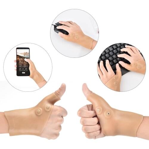 1 Pcs Wrist Thumb Support Gloves Magnetic Therapy Silicone Gel Pressure Hand Corrector Arthritis Pain Relief Gloves Men Women