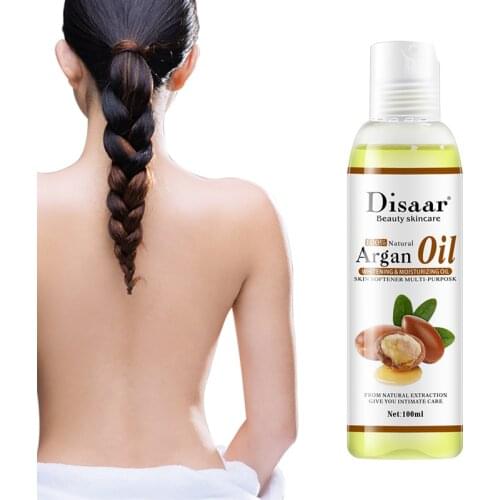 100ml Argan Oil Body Massage Oil Brightening Moisturizing Firming Smoothing Improve Fine Lines Brightens Skin Tone Skin Care