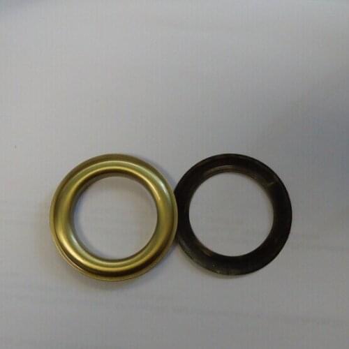 100pc. Large #12 (1.5" Hole) Antique Brass Curtain Grommets with Washers