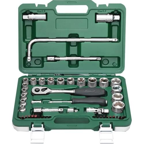48pcs/set Car Repair Tool Set Auto Repair Kit Ratchet Torque Wrench Combo Tools Kit Auto Repairing Tool JKQX0048