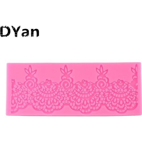 Free Shipping lace mold Silicone Mold Cake Decoration Fondant Cake Food Grade Silicone Mould A012