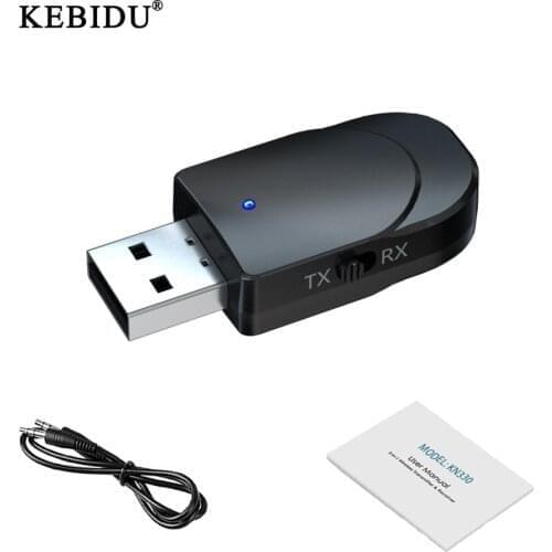 Bluetooth 5.0 Stereo Audio Transmitter Receiver 3.5mm Aux Wireless Bluetooth Transmitter Usb Music Receiver Adapter Car Kit