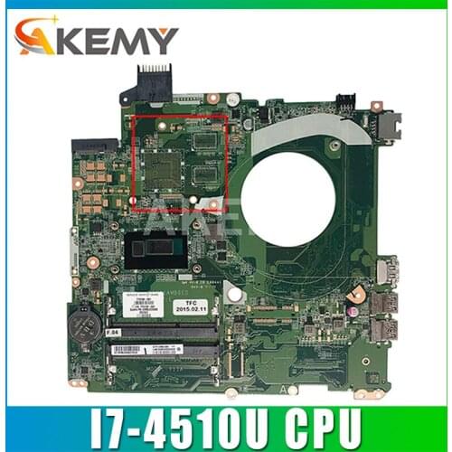 DAY11AMB6E0 For HP Pavillion 15-P I7-4510U Notebook Mainboard SR1EB DDR3 Laptop Motherboard
