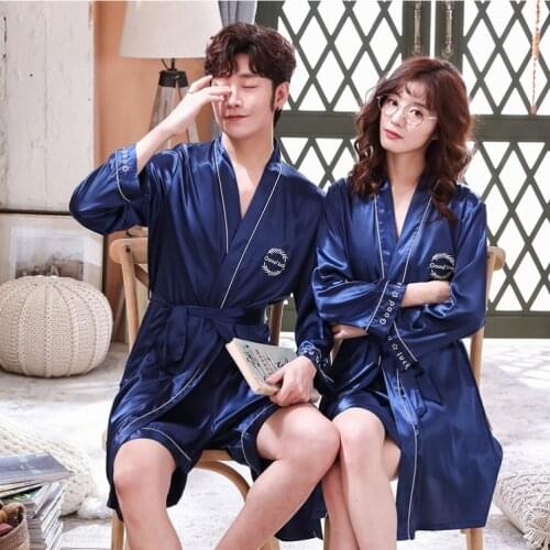Robe+ Shorts Men Lounge Sleepwear Faux Silk Nightwear Male Men Comfort Silky Bathrobes Noble Dressing Gown Mens Sleep Robes