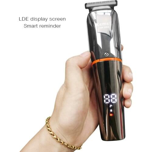 Kemei Multifunctional 5In1 Hair Trimmer Professional Electric Hair Clipper for Men Haircut Tool Hair Cutting Machine LED New