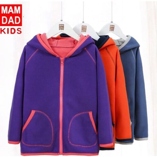 Winter New Kids Jackets Fashion Plus Velvet Thicken Hooded Coats Casual Color Matching Zipper Warm Jacket for Boys and Girls