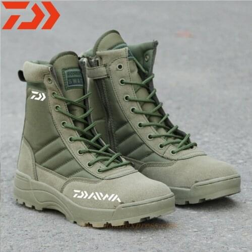 DAIWA Men Winter Boots Warm Waterproof Sneakers 2021 Outdoor Activities Non-slip Work Boots Male Footwear Shoes Fishing Boots