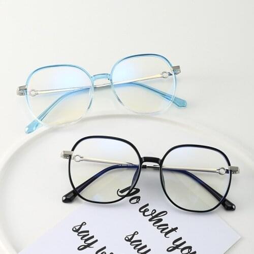 Oversize Women Computer Optical Glasses Anti Blue Eyeglasses Vintage Eyewear Female Oculos Lunette Gafas Gaming Plain Glasses