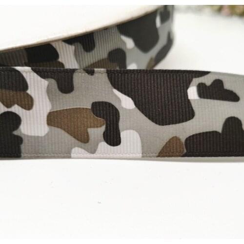 New 1'' (25mm) camouflag/butterfly pattern printed Grosgrain ribbon Cartoon Ribbon DIY hairbow gift wrapping garment accessory