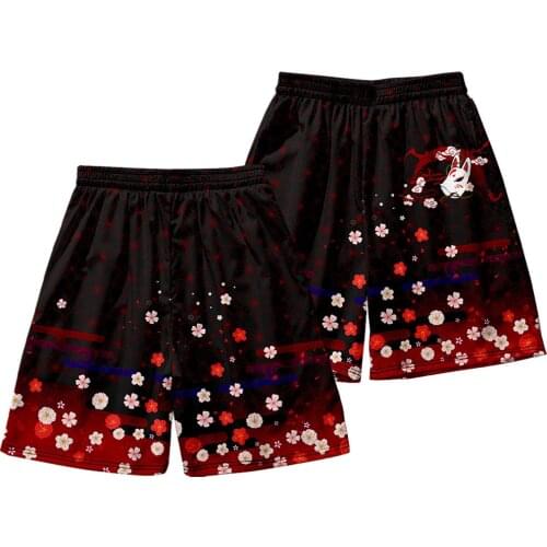 Summer New Casual Black Floral Print Shorts Men Fashion Loose Beach Pants Big Size S-6XL