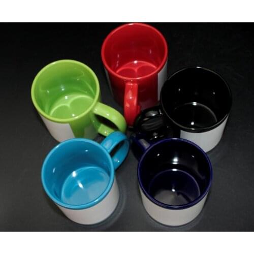 A Grade plain colorful white DIY heat transfer ceramic mug sublimation wedding Valentines day cup