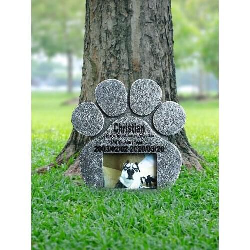 Puppy Gravestone Pet Memorial Stone Grave Pet Tombstone Memorial Ornament Puppy Tombstone Monument Garden Decoration Ornaments