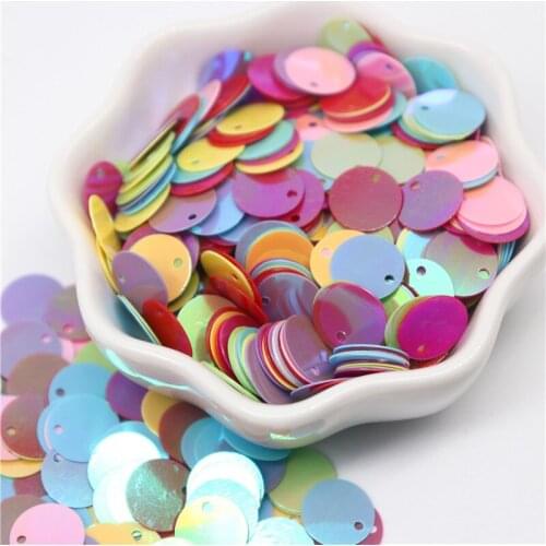 Sequin 20mm PVC Flat Round Loose Sequins 2cm Paillettes Sewing Craft DIY Accessories for Garment Lentejuelas Para Coser