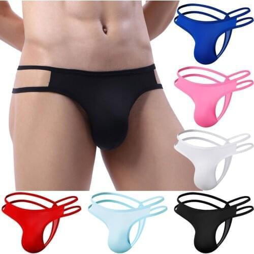 S-XL Design strap Panties Mens Sexy Underwear Thong Underpants Soft Briefs Panties gstring sexy panties diamond Thong fashion T3