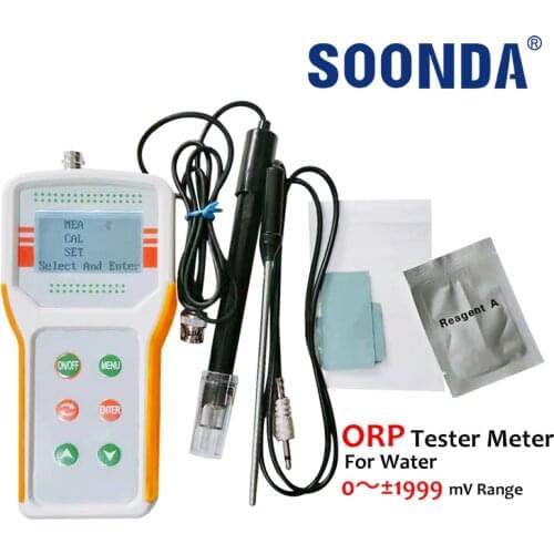 ORP Meter Tester External Long Probe Oxidation Reduction Potential Hydrogen-Rich Water MV Value Detector 0~±1999mV Controller