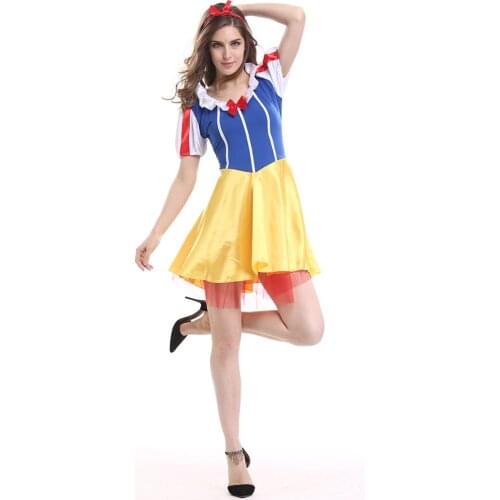 Clothing Dresses Woman Festival Halloween Costumes For Women Party Gothic Accessories Espanol Cosplay Snow White Classic