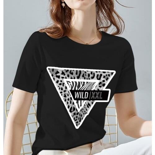 Women Print T-shirts Black All-match O-neck Female Short Sleeve Tee Letter Pattern Series Personalized Tee Clothes,Drop Shipping