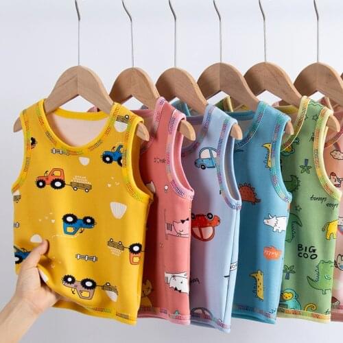 2020 Autumn Kids Boys Girls Vests Clothes Childrens Baby Waistcoats Toddler Sleeveless Tops Winter Unisex Outerwear Coats