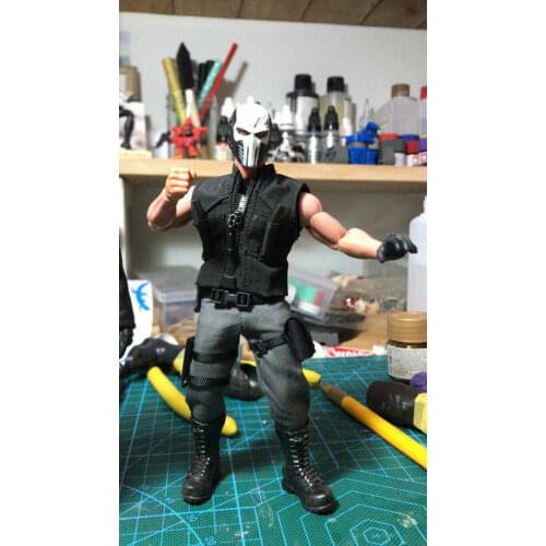 1/12 Scale Ant Punisher Work Clothes Vest Model for 6" HT PH Male Body Doll