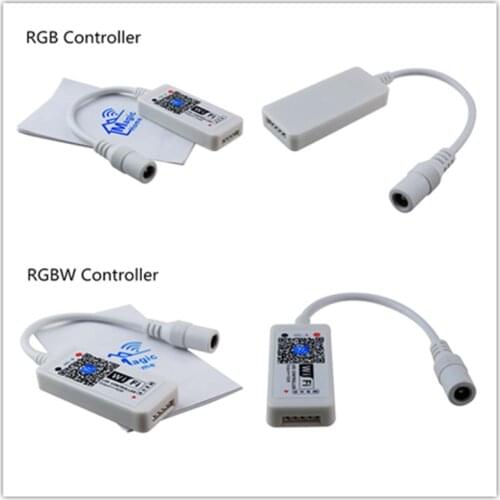 10pcs China supplier Intelligent Mini wifi LED RGB/RGBW Controller DC 9-12V Control for strip lights with 2 years warranty