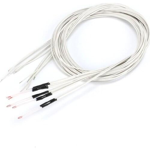 2pcs 3D Pringter 100K ohm NTC 3950 Thermistors Sensors with Cable 3D Printers Parts For Reprap Mend Part Temperature Accessories