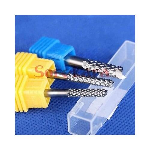 3.175*12mm Carbide Alloy PCB CNC Engraving Bits End Milling Cutter Cutting Drill Hole Endmill Carving Tools
