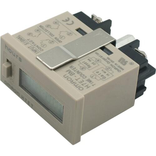 6 Digits Screw Terminal Resettable Digital Accumulator Dispaly Time Counter H7ET-BM-M Minutes 0 to 99999h 59min