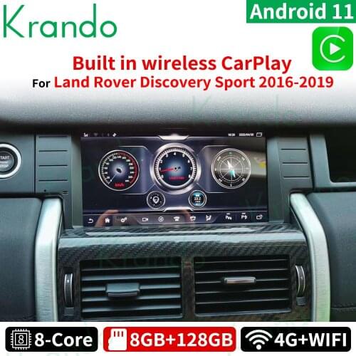Krando 11.5" Android 10.0 8G 128G Car Radio Multimedia For Land Rover Range Rover Discovery Sport 2016-2019 Harman Carplay