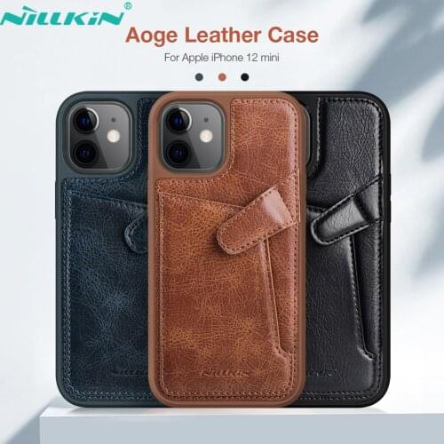 For iPhone 12 Pro Max Case NILLKIN Aoge Leather Cover for Apple iPhone 12 Mini Pro Case
