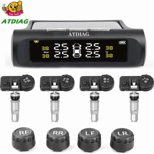 Tire Pressure Sensor TPMS Car Solar Monitor TMPS Control Tyre Pressure Monitoring System External Internal Sensors