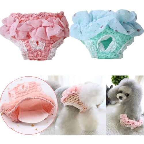 Dog Breathable Panties Pet Diapers Sanitary Physiological Shorts Washable Female Dog Puppy Menstruation Underwear Briefs Pants