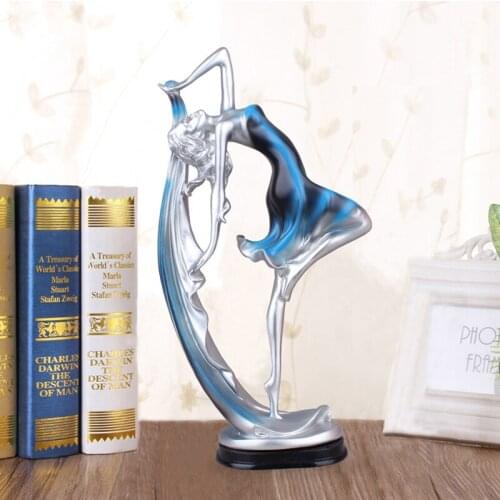 Elegant Lady Figurines Dancing Girl Miniature Model Home Decor Accessories Desktop Crafts Modern Ornaments Artesanato Gifts