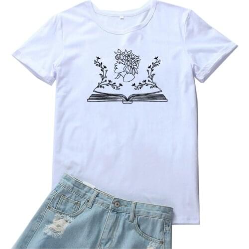 Beautiful Flower Girl Avatar In The Book T Shirt Women Aesthetic Print Tshirt Woman Casual Camisetas Mujer Fashion Women T-shirt