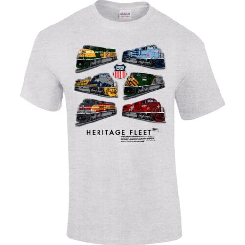 Hot New 2019 Summer Fashion Union Pacific Heritage Fleet Authentic Railroad T-Shirt Tee Shirt [12] Tee Shirt