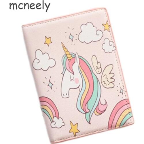 Mcneely Unicorn Travel Passport Holder Document Card, passport case, passport cover passport holder Protect Cover Worldwide sale
