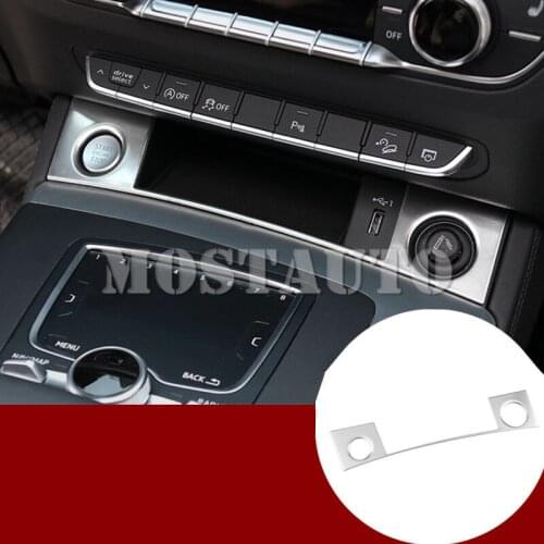 For Audi Q5 Inner Center Console Engine Start Stop Button Cover Trim 2017-2020 1pcs Car Accessories Interior Car Decor Car Trim