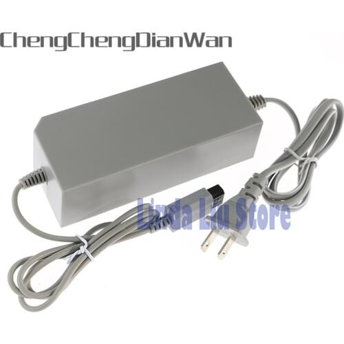 ChengChengDianWan US Plug 100-240V DC 15V 5A Home Wall Power Supply AC Charger Adapter Cable for Nintendo Wii Console Host