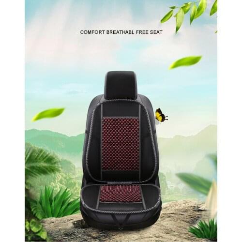 GEEAOK 2018 new style wood bead cover car seat cushion Wooden bead chair art massage cushion summer cool Car Accessories styling