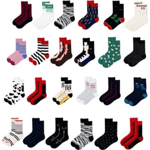British style, European and American street creative fashion trend in tube socks C56