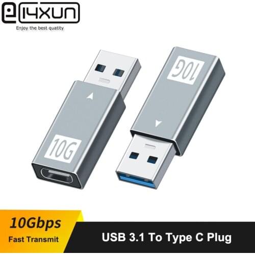 USB 3.1 Male to Type-C Female Adapter USB A to USB C 3.1 GEN 2 Converter Double Sided Support 10Gbps Transfer / Type-C Headset