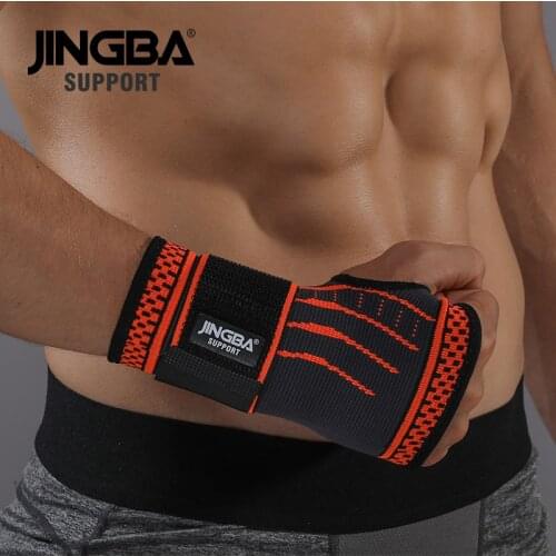JINGBA SUPPORT 1 PCS Dropshipping Weightlifting Wrist Straps Support Protective Boxing Hand Wraps Wrist Brace Joint Protector