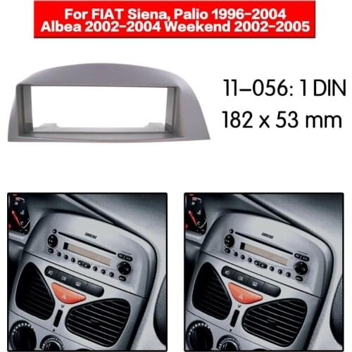 1Din Radio Fascia for FIAT Siena Palio Albea Weekend Stereo Panel Mounting Installation Dash Kit Trim Frame 11-056