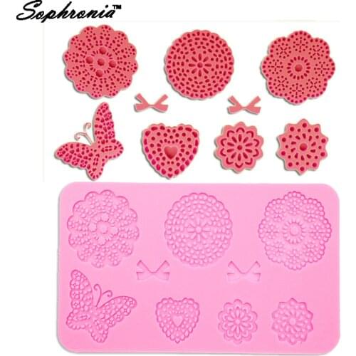 Sophronia DIY Decorating Tools Flower Butterfly Shape Silicone Mold Cake Molds Kitchen Bakeware Chocolate Tools lm011