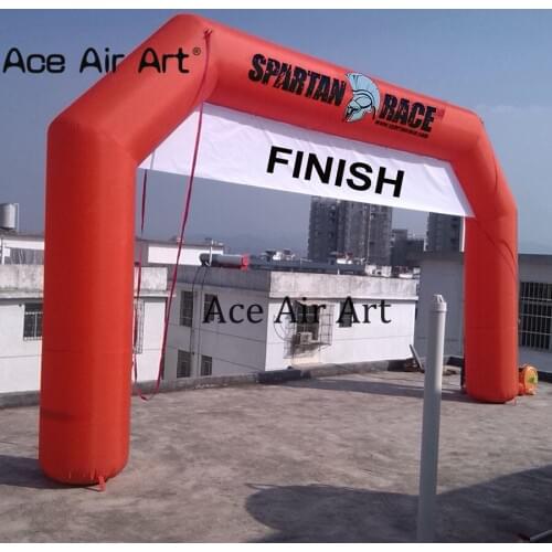 Warmth 6 X 3.3 m Manufacturer inflatable finish archway,POP UP start/finish line,red archway for outdoor the color run