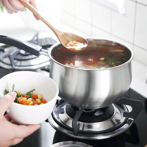 Thickened stainless steel cooking milk pan non-stick cooker induction cooker gas stove with glass lid small pot CY528