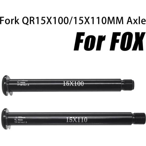 MTB fork QR15x100 QR15X110MM connector axle lever accessories for FUCHS SC 32 34 36 Series front 50g