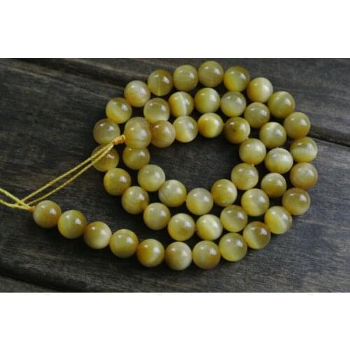 High Quality Gold Tiger Eyes Natural Semi-precious Beads Diy Loose Beads 8mm Jewelry Making Beads 2pc/lot