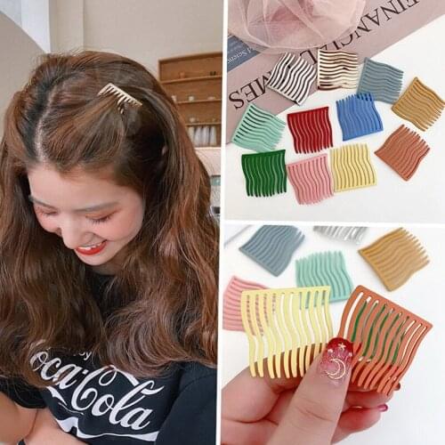 CYGJFC Woman Metal Solid Colorful Hair Comb Women Pearl Crystal Hair Accessories Hairpins Hair Bang Clips Hairgrip Headwear