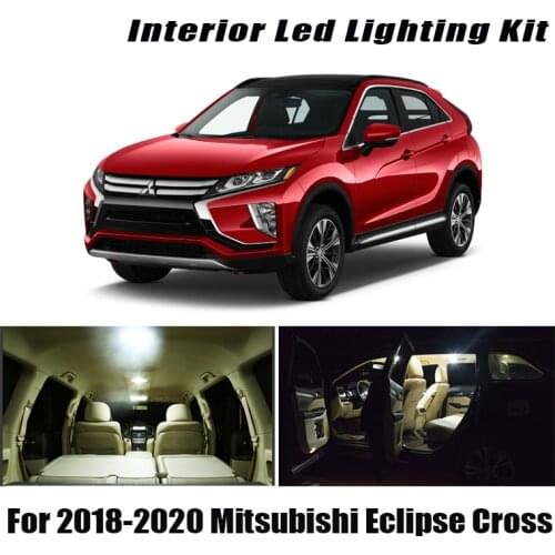 13x For Mitsubishi Eclipse Cross 2018-2019 2020 Canbus Vehicle LED interior Light License Plate Lamp Car Lighting Accessories